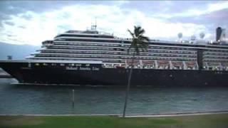 Holland America Lines MV Zuiderdam sailing from Port Everglades