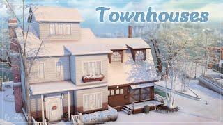 Таунхаусы│Строительство│Townhouses│SpeedBuild│NO CC [The Sims 4]