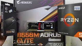 AMD Ryzen 5 5600 GIGABYTE B550M AORUS ELITE msi GTX1070 GAMING X PC Build