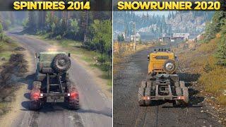 Spintires 2014 and SnowRunner 2020 Best Offroading games Side By Side Comparison