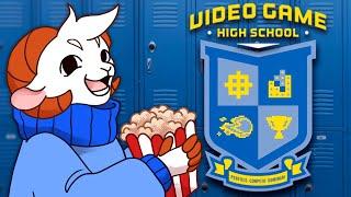 Schlatt Reacts to Video Game High School (ALL EPISODES)