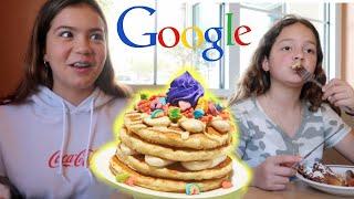 LETTING GOOGLE DECIDE WHAT WE EAT FOR 24 HOURS | SISTER FOREVER