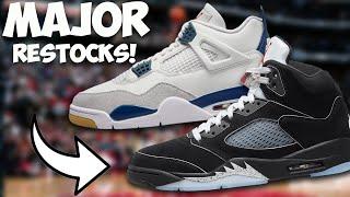 RESTOCKING NOW Jordan 5 Black Metallic Don't Miss! Jordan 4 SB Navy Raffles Starting!