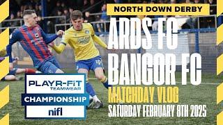 Ards FC vs Bangor FC, Matchday Vlog, February 8th 2025.