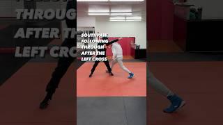 Taking the Outside Angle After Shooting the Cross as a Southpaw | #boxing  #boxingtraining