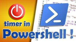 Create A Simple Shutdown Timer In Powershell!