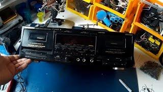 PIONEER CT-W802R dual tape deck{repair rebuild}