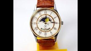 Instructions for using  quartz Soviet watch Luch Moon phase