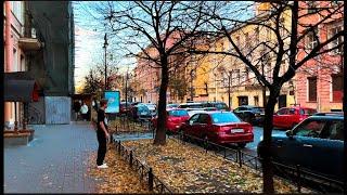 Autumn on Mayakovsky Street (Walking Tour  in Saint Petersburg  №401)