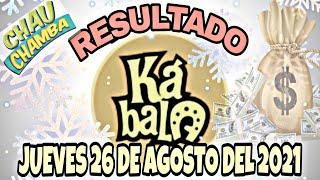 RESULTADOS KÁBALA Y CHAU CHAMBA DEL DÍA JUEVES 26 DE AGOSTO DEL 2021 S/903,051 / LOTERÍA DE PERÚ