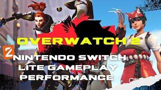 Overwatch 2 Free Shooter gameplay on Nintendo Switch Lite 60fps real Performance in Match