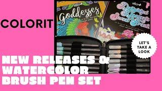 Colorit New Releases & Watercolor Brush Pen Set!! | Flip Throughs, Swatching & First Impressions