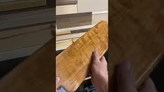 Water Popping Figured Cherry | #woodworking #woodworkingtips #woodfinishing #cherry #woodgrain