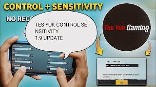 1.9 NEW UPDATE TES YUK CONTROL SENSITIVITY CODES BGMI CONTROL SENSITIVITY CODES#BGMI SETTINGS#pubg