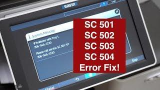 How to fix an SC 501-504 Error