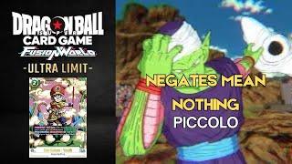 (Dragon Ball Super Card Game Fusion World) Negates can't stop me! Piccolo vs Goku UI