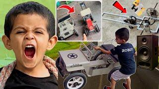Vihu Ne Welly Jeep Ka DJ Me Panni Bar Diya Tractor Ke Chasis Pr Color Bhi Bhi Kar Diya