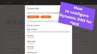 How to configure Dynamic DNS for *NIX (2020)