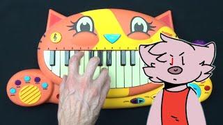 PIGGY WHEN NOBODY IS PLAYING (ANNOYING PIGEON MEME) ON A CAT PIANO
