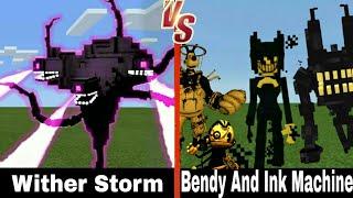 Wither Storm vs. Bendy and the Ink Machine | Minecraft (INTENSE!)