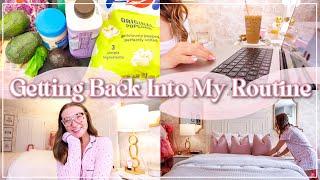 Post Vacation Reset  | Groceries, Laundry, Ice Skating Practice, Self Care, Tanning | Lauren Norris