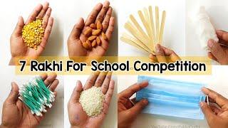 Rakhi Making At Home/Rakhi Making For School Competition/How To Make Rakhi/Diy Rakhi/Homemade Rakhi