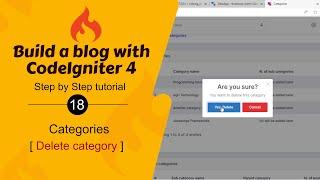 #18. Delete Category in CodeIgniter 4