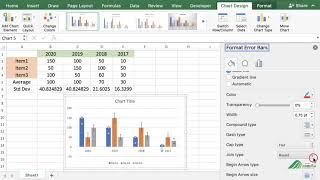 How to Edit Error Bars in Excel