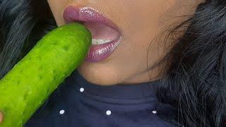 ASMR CUCUMBER #asmr #viral #eating #satisfying #relaxing