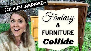 TOLKIEN Inspired NIGHTSTAND MAKEOVER | Furniture Fables