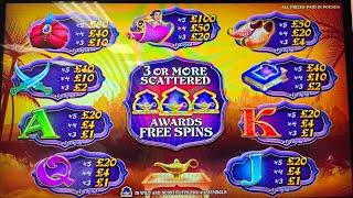 ALADDIN'S WONDERS £1 stake max 50 spin