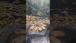 Doğal Taş Ocakta Palamut Izgara  / cooking grilled bonito on a natural stone stove