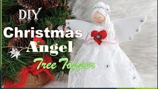 DIY-  White Elegant Angel for Christmas decoration - Huong Harmon