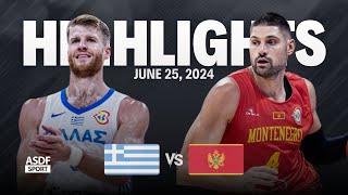 Greece vs Montenegro Full Game Highlights (Friendly Games For Olympic Qualifying 2024)