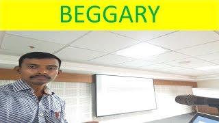 BEGGARY - Lecture By Prof. M. THANGA DARWIN