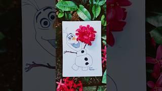 OLAF #frozen #flowers #makemerich #satisfying #artwork #zhenhina #shorts #popular
