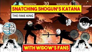 Snatching Shogun's Katana with Widow's Fans | CSK OFFICIAL | Shadow Fight 2 | Trolling Shogun