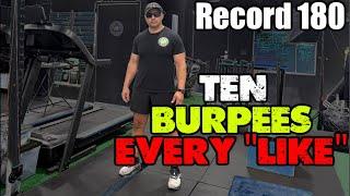 US Marine Now Fitness Trainer DOES 1 LIKE = 10 Burpees Q & A Live