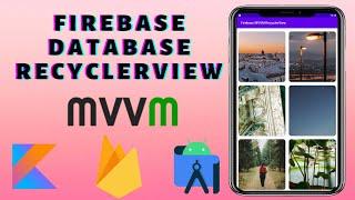 Architecture Components MVVM + RecyclerView + LiveData from Realtime Databse | Android Studio