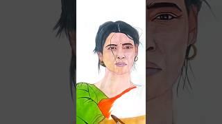 #samantha #watercolorpainting #artist #art#drawingtutorial #actores #artlovers #howtodraweasy#kushi