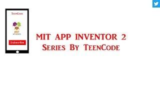 Mit App Inventor 2 - Procedures and Variables