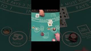 THE PERFECT BLACKJACK PULL!  #allcasinoaction #blackjack #casino