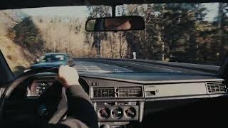 Mercedes Benz 190D Raw Sound | Sunrise Mountain Pass Drive