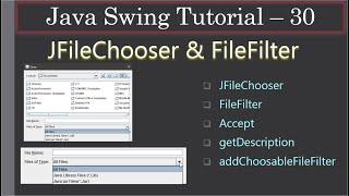 JFileChooser with File Filters | Part 3 Eclipse Demo | Java Swing Tutorial #31