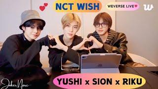 (ALL SUB) NCT WISH RIKU, SION and YUSHI WEVERSE LIVE (03.09.25) #weverselive #weverse #nctwish