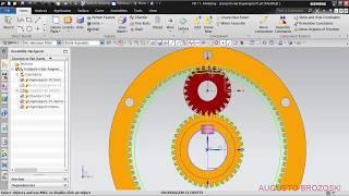 NX Siemens Radial Engine Motor Radial Gear Assembly 07 de 15 Parte 02