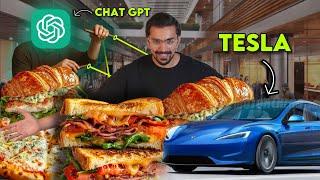 Letting TESLA & CHAT GPT Decide What I EAT For Next 24 Hours