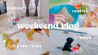 weekend vlog | cleaning | cooking | beach