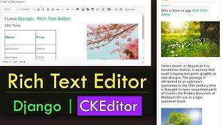 Add Rich Text Editor (CKEditor) Very Easily Django Project || Django Tutorial