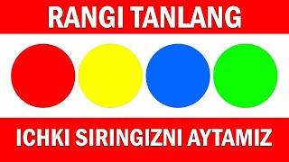 TEST! Sevimli rangingiz siz haqingizda nima deydi?